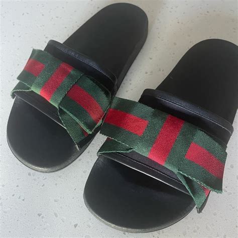 gucci slides with a bow|Gucci bow sweater.